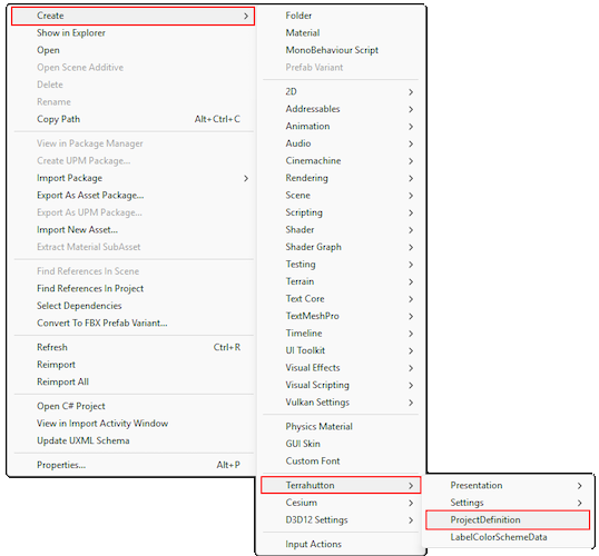 Create Menu