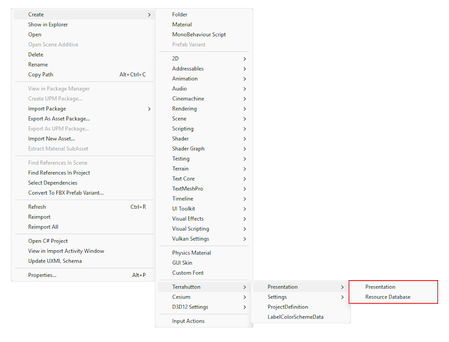 Create Menu