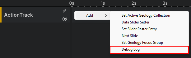 New Action Clip In Context Menu